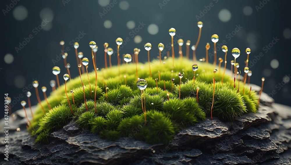 Naklejka premium Moss and nature