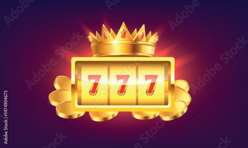 Gambling illustration. Banner for online casino. Vector illustration.