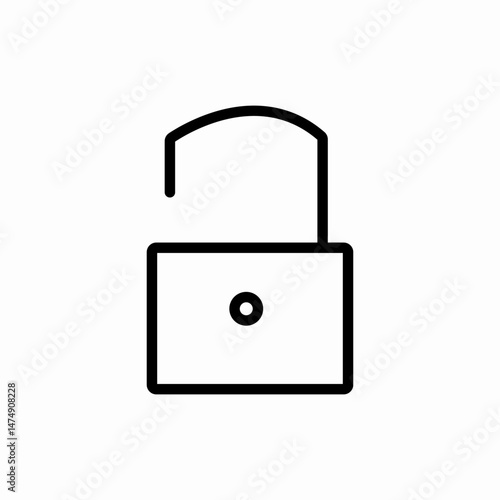 Lock security protection privacy icon vector sign