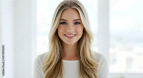 Beautiful Young Woman Smiling Happy Confident Portrait Studio Shot Free Download Beautiful Young Woman Smiling Happy Confident Portrait Studio Shot - GFXLoad