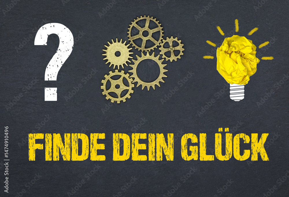 Obraz premium Finde dein Glück