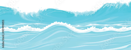 A peaceful abstract watercolor background in soft blue and green tones, resembling the calm ocean. Ideal for web design, stationery, and digital backdrops.
