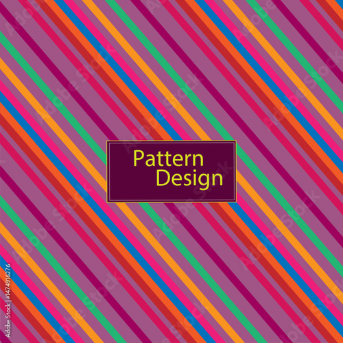 Wallpaper Mural colorful striped background Torontodigital.ca