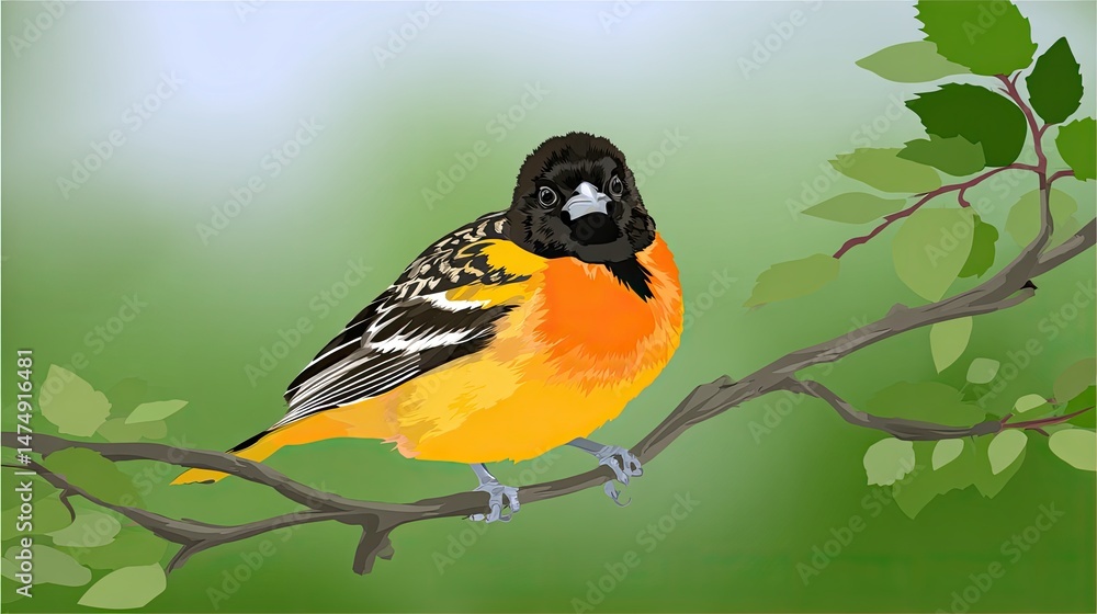 Obraz premium bird on a branch