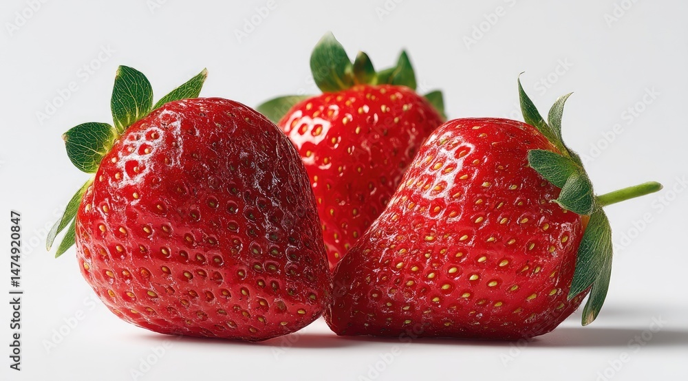 Fresh, plump strawberries, close-up Fresh, plump strawberries, close-up