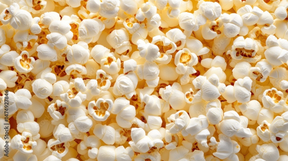 A Delicious Close-Up of Buttery Popcorn A Delicious Close-Up of Buttery Popcorn