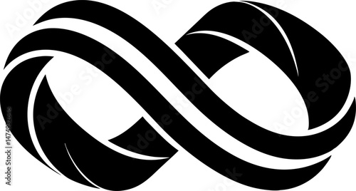 Rubber B Twist Silhouette Vector Illustration 