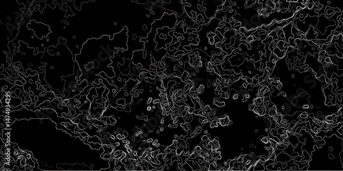 Abstract texture resembling an organic network or microscopic biological pattern. Neural or cellular appearance, suggestive of electron microscope neural pathways, or topographic microstructures.