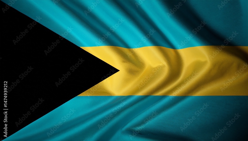 Fototapeta premium Bahamas national flag