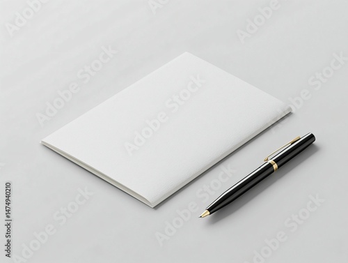 Wallpaper Mural Blank Notebook & Pen Torontodigital.ca