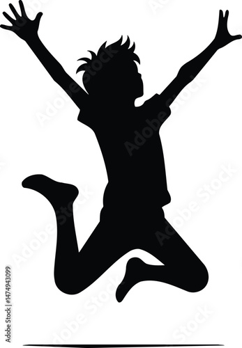 Happy Child Leap Icon