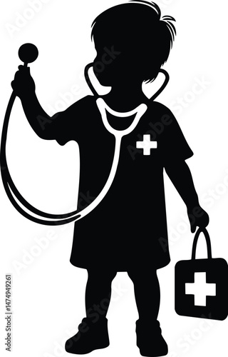 Preschooler As Doctor Graphic