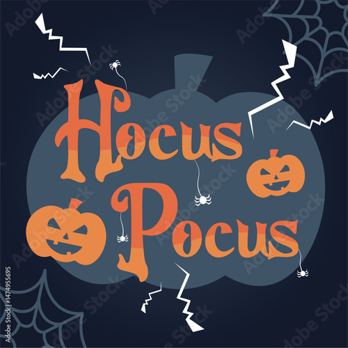 Isolated halloween lettering with ornaments Vector