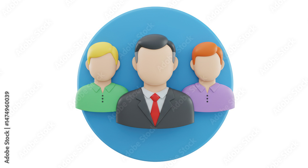 Isolated Team Icon Isolated Team Icon