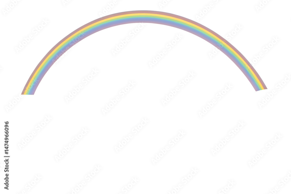 Grassland with a rainbow isolated on white background PNG Grassland with a rainbow isolated on white background PNG
