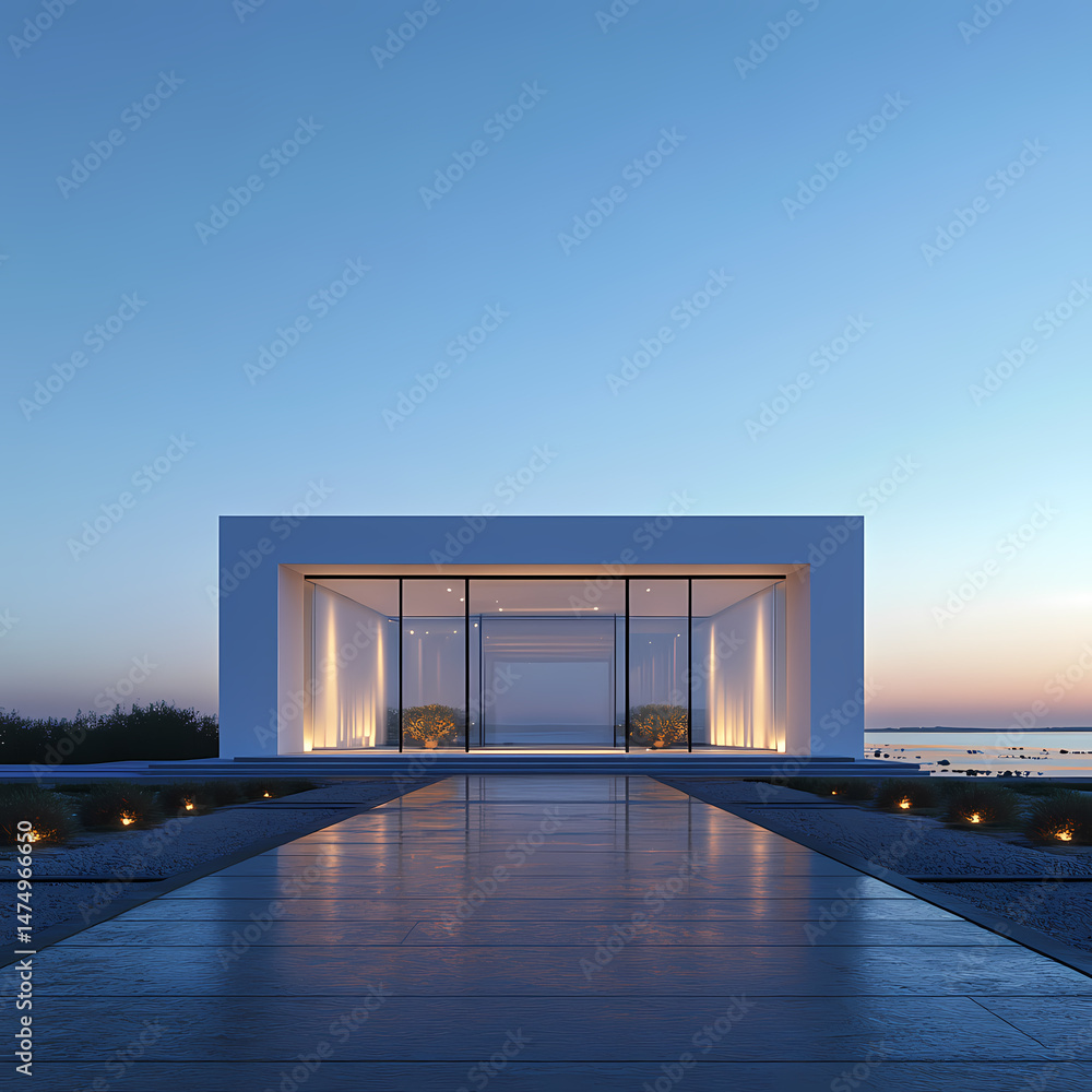 Fototapeta premium Modern Minimalist Architectural Design