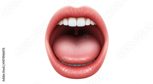 Isolated Open Mouth