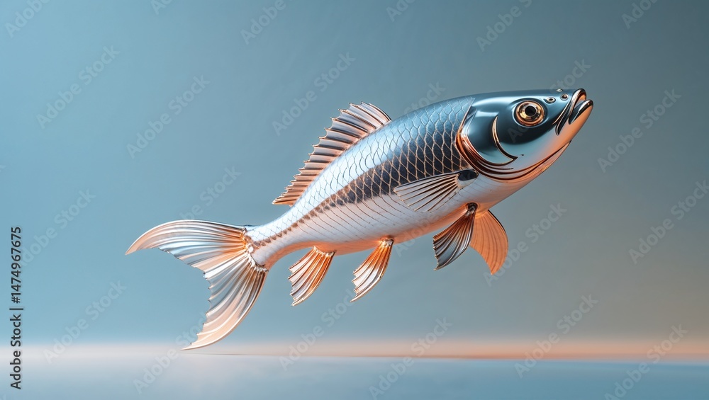 Naklejka premium Fish Toy Model For Marine Biology Studies