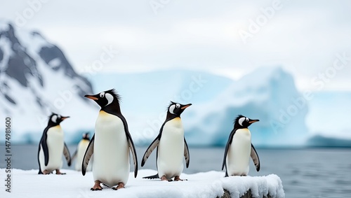 two penguins on the rocks