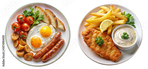 Tropical Plant PNG - Exotic Palm Leaves and Bird of Paradise Flowers Arrangement on Transparent Background for Digital Design and Botanical Illustrations