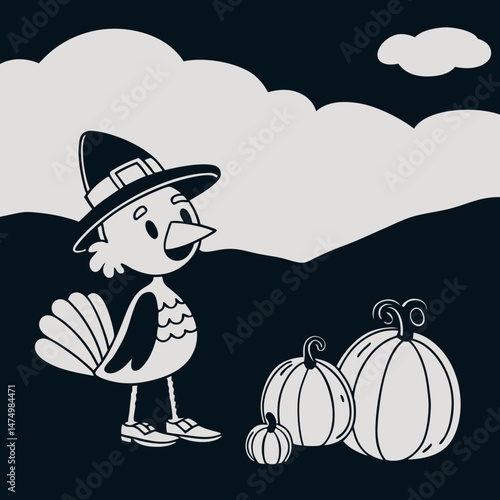 thanksgiving coloring page for kids