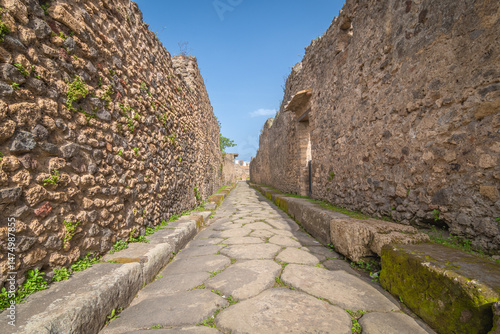 Site archéologique de Pompéi près de Naples. Italie
