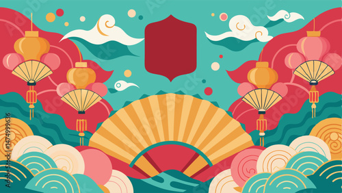 seamless background with flowers