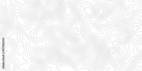 Detailed Sea Map with Geometric Lines and Topography, Featuring a Mounted Grid Pattern to Depict Area Space and Landscape Topos
