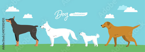 犬のイラストセット4