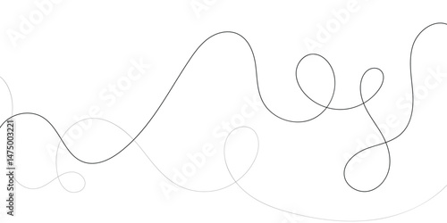 Abstract Wave-Like Lines with Intertwined Circles.A minimalist design featuring flowing, wavy lines that intertwine and create subtle, organic shapes.