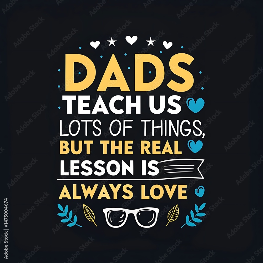 Fototapeta premium Happy Father’s Day 