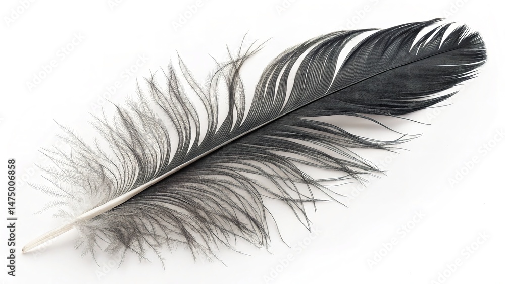 Obraz premium feather isolated on white background
