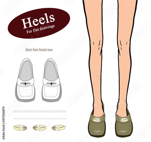Fashion heels for flats