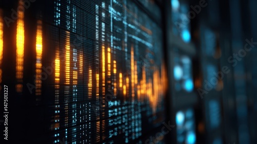 Wallpaper Mural Detailed display of financial data on a screen. Torontodigital.ca