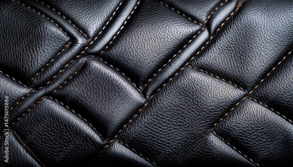 Fototapeta premium black leather structure