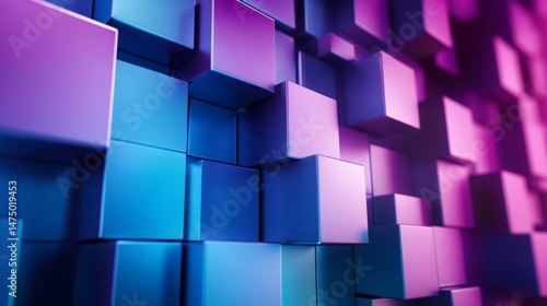 Dynamic abstract cube design digital art gallery visual art vibrant colors close-up perspective modern aesthetic