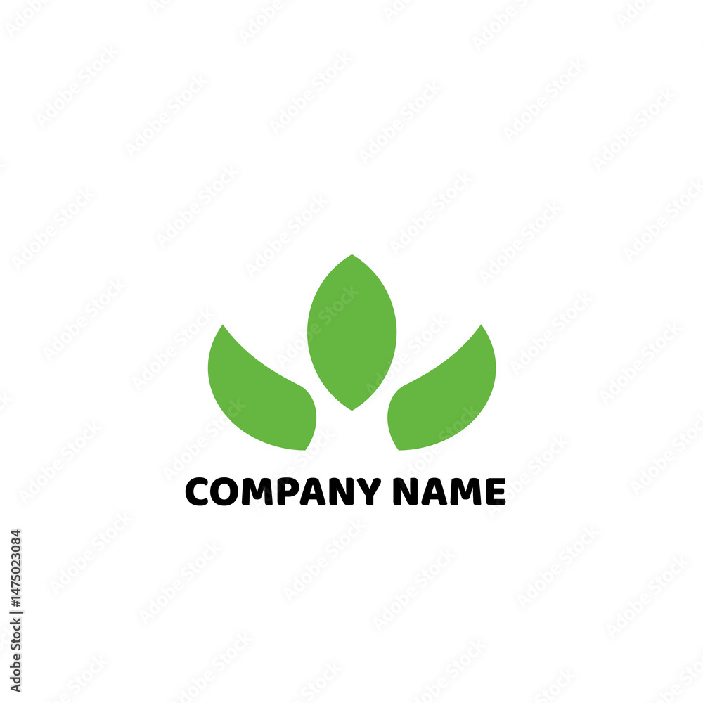 Green Leaf Logo Template | Eco-Friendly Business Branding Design Jpeg Green Leaf Logo Template | Eco-Friendly Business Branding Design Jpeg