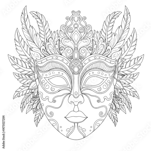 Ornate venetian mask
