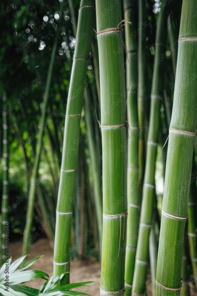 Lush bamboo grove creating a serene atmosphere in a natural landscape setting during daylight hours Lush bamboo grove creating a serene atmosphere in a natural landscape setting during daylight hours