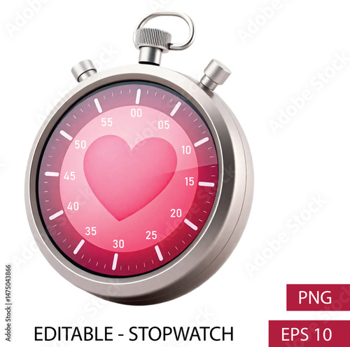 sex stopwatch - Use sex stop watch cause it's the best time. Erotic Romantic Love Timer Concept with Heart and Passion Elements.