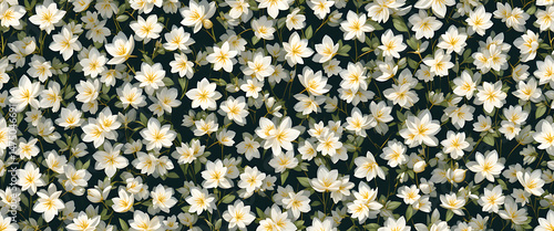 Floral seamless pattern jasmine flower
