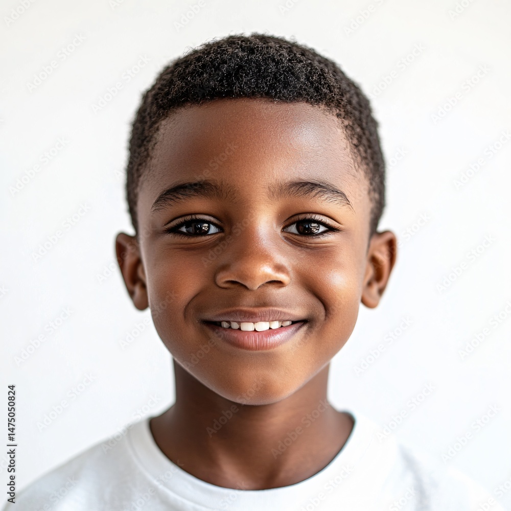 Joyful child portrait studio photography neutral background close-up happiness and innocence captured in a smile Joyful child portrait studio photography neutral background close-up happiness and innocence captured in a smile