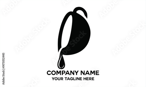 coffee cup logo on pour