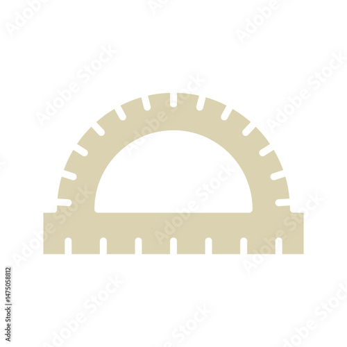 Vector illustration design of ruler bow stationery icon filled in vector illustration, this vector is suitable for icons, logos, illustrations, stickers, books, covers, etc.