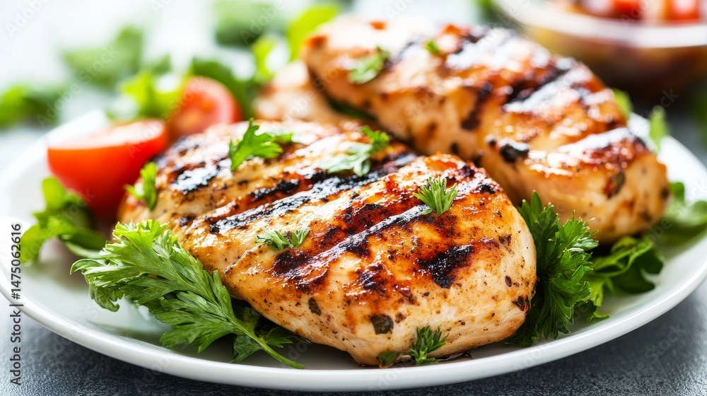 Grilled Chicken Breast with Parsley and Tomatoes, Grilled Chicken Recipe, Chicken Breast Grilled Chicken Breast with Parsley and Tomatoes, Grilled Chicken Recipe, Chicken Breast
