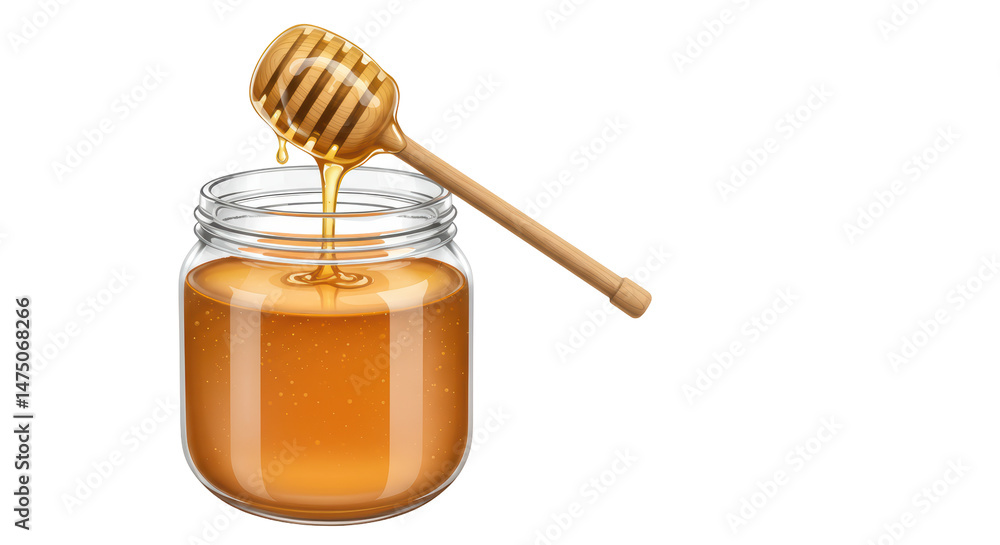 Isolated Honey Jar Isolated Honey Jar