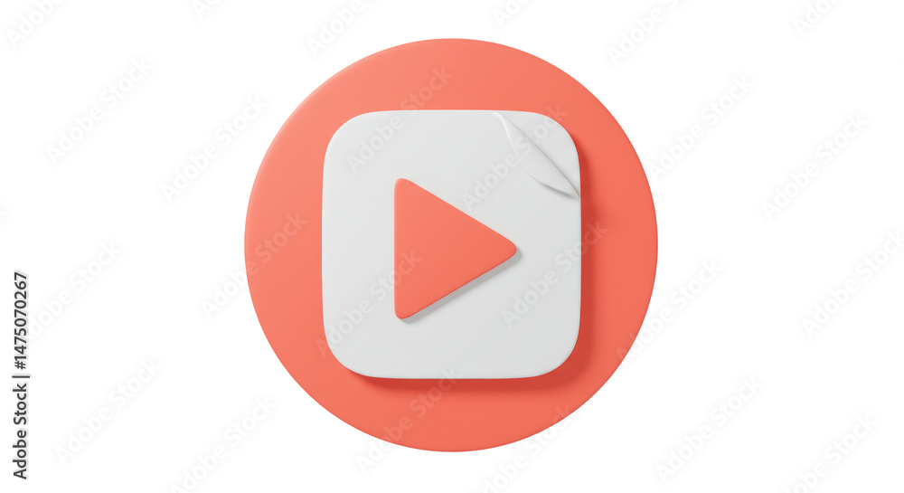 Isolated Play Button Isolated Play Button