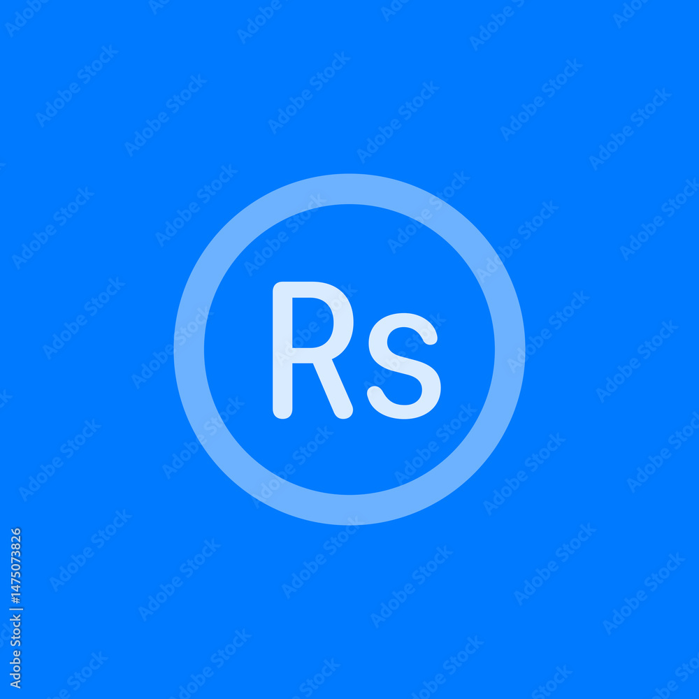 Rupee Sign Circle Rupee Sign Circle