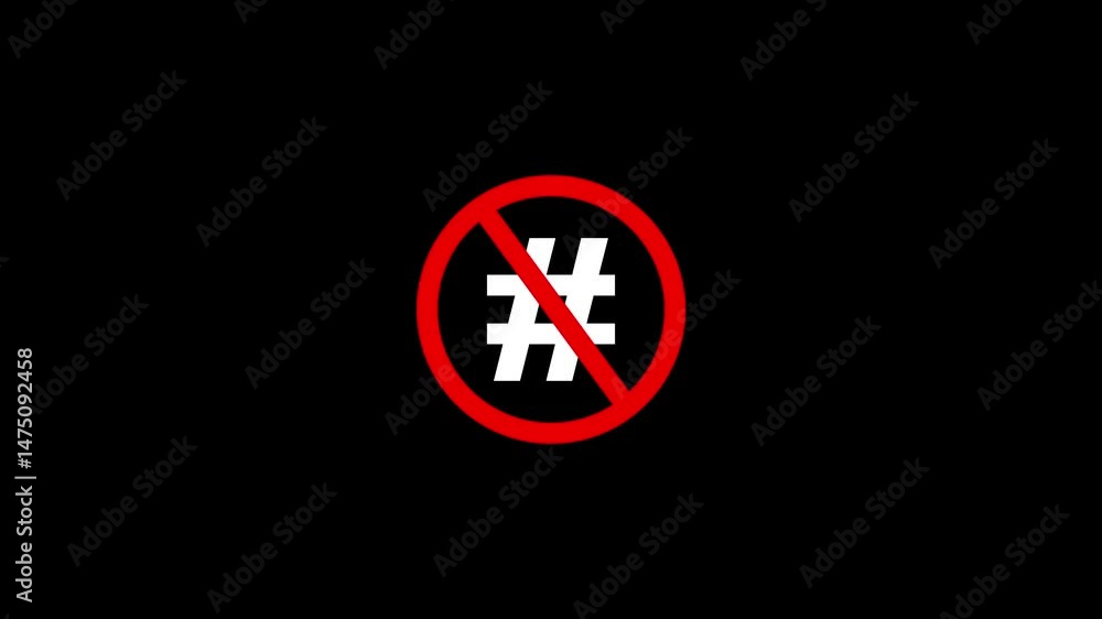 no star icon road sign animation. simple red circle prohibition Not Allowed Sign road motion no star icon road sign animation. simple red circle prohibition Not Allowed Sign road motion