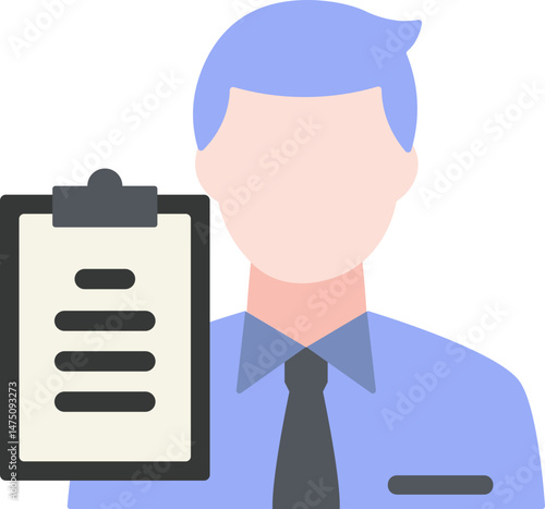 Male Psychiatrist Flat Icon